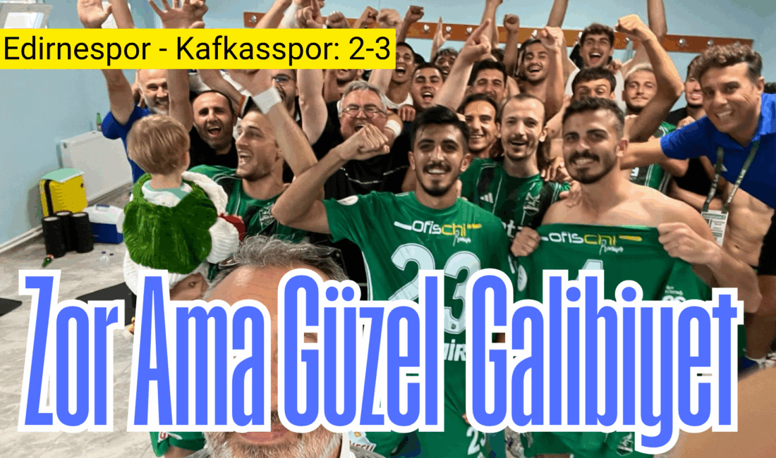 Kafkasspor Edirne deplasmanında 2-0’lık yenilgiden 3-2 galibiyet ile sahadan ayrılarak 