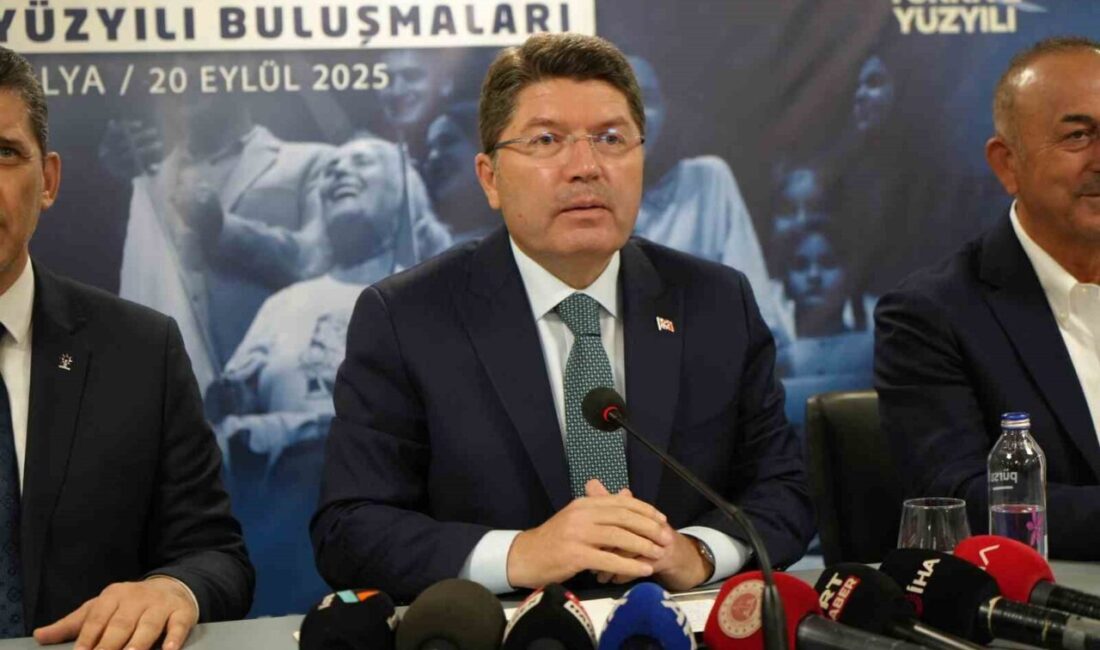 “Türkiye Yüzyılı Buluşmaları” kapsamında Antalya’da konuşan Adalet Bakanı Yılmaz Tunç,