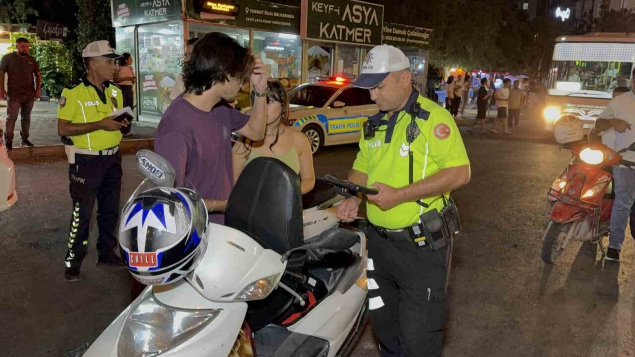 Adana’da Trafik Denetleme Şube Müdürlüğü ekiplerince gerçekleştirilen motosiklet denetiminde 357