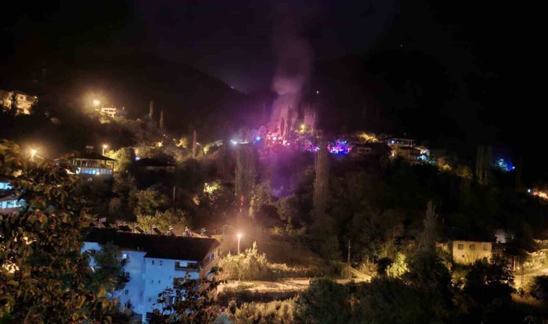 Adana’nın Feke ilçesinde bir evde sabaha karşı çıkan yangında anne