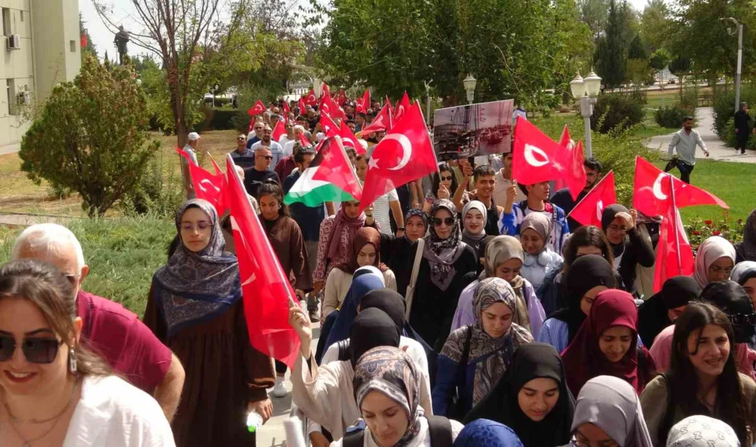 Adıyaman Üniversitesi’nde, Gazze’de yaşanan insanlık dramına dikkat çekmek amacıyla program