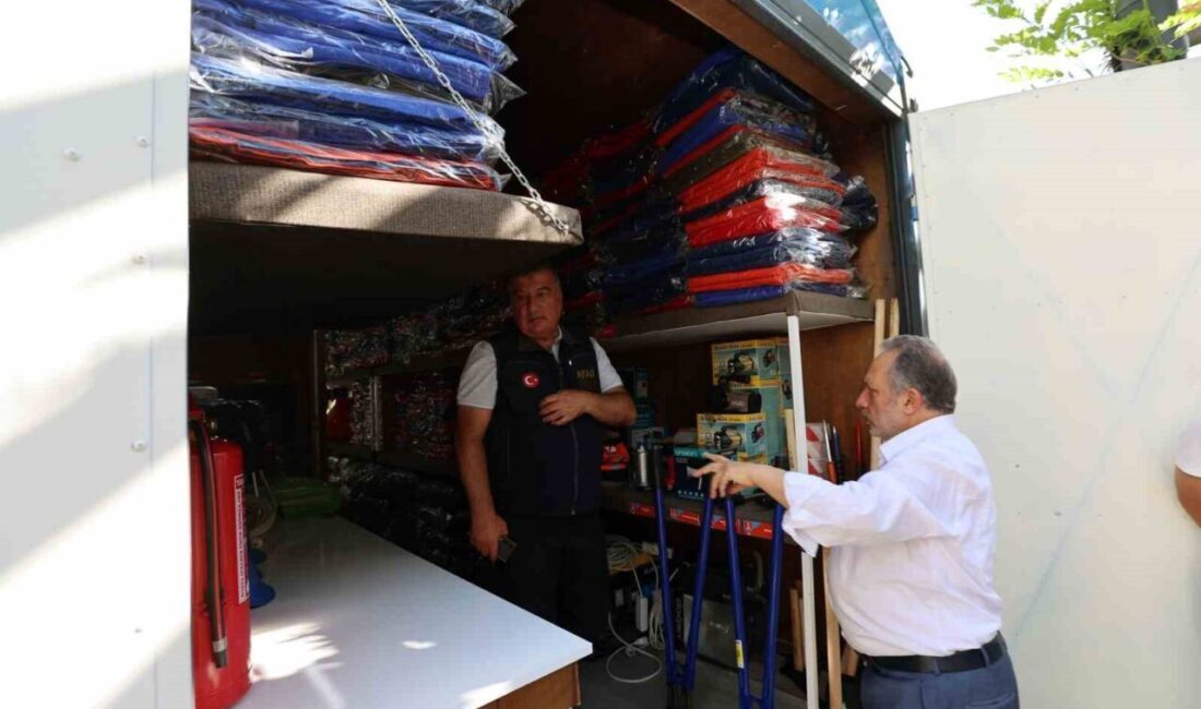 Ülke genelinde ses getiren acil durum konteyneri uygulamasıyla dikkatleri üzerine
