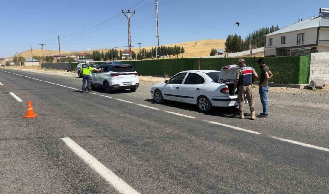 Ağrı İl Jandarma Komutanlığı ekiplerince düzenlenen huzur ve güven uygulamasında,