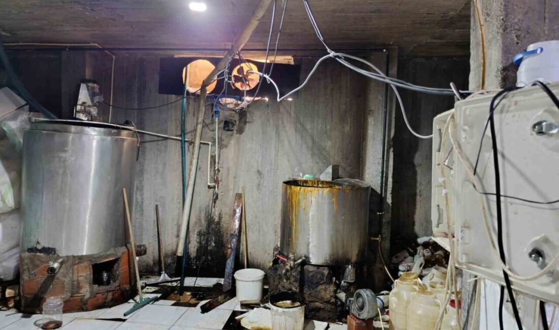 Ağrı’nın Doğubayazıt ilçesinde ruhsatsız olarak üretim yapan bir işletmede etiketsiz