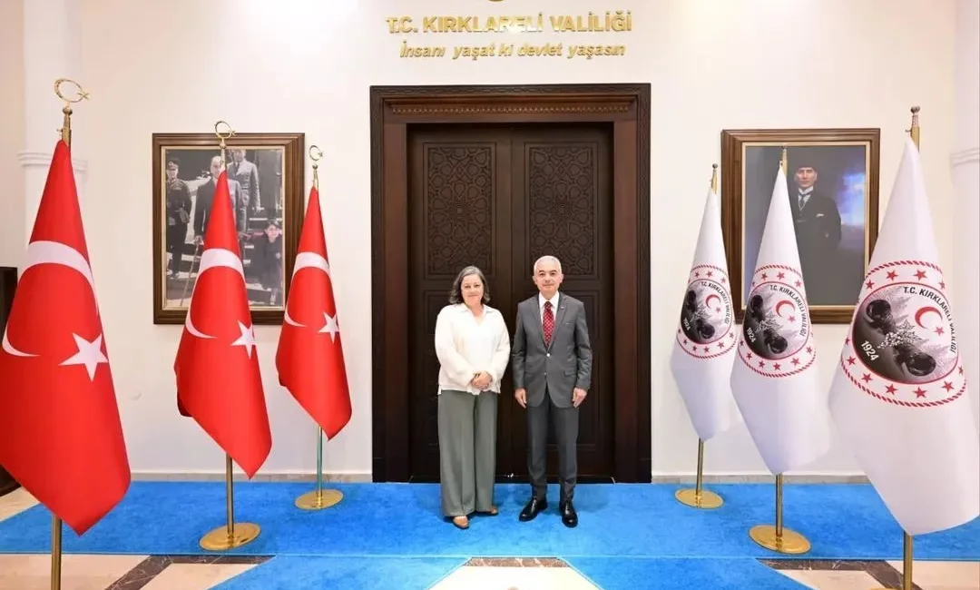 Kırklareli Valisi Turan, Almanya’nın İstanbul Başkonsolosu Grienberger’i makamında ağırladı. Kırklareli