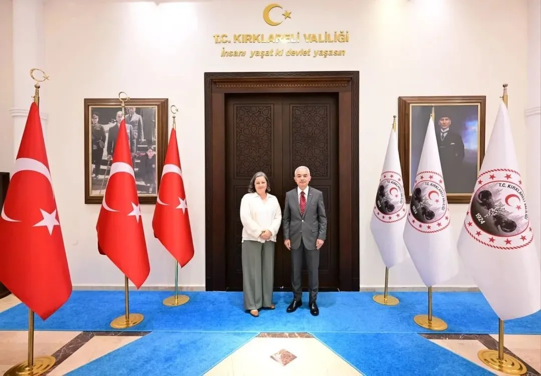 Kırklareli Valisi Turan, Almanya’nın İstanbul Başkonsolosu Grienberger’i makamında ağırladı. Kırklareli