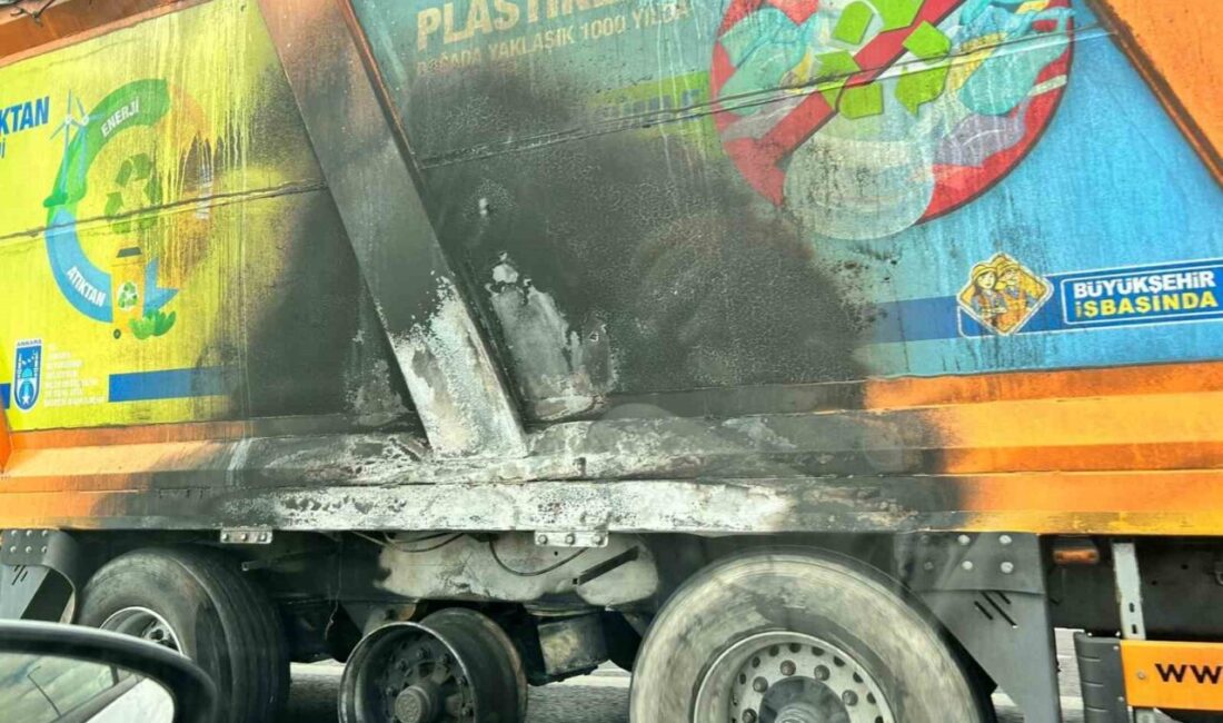 Ankara Büyükşehir Belediyesi’ne (ABB) ait plastik atık taşımak amacıyla kullanılan