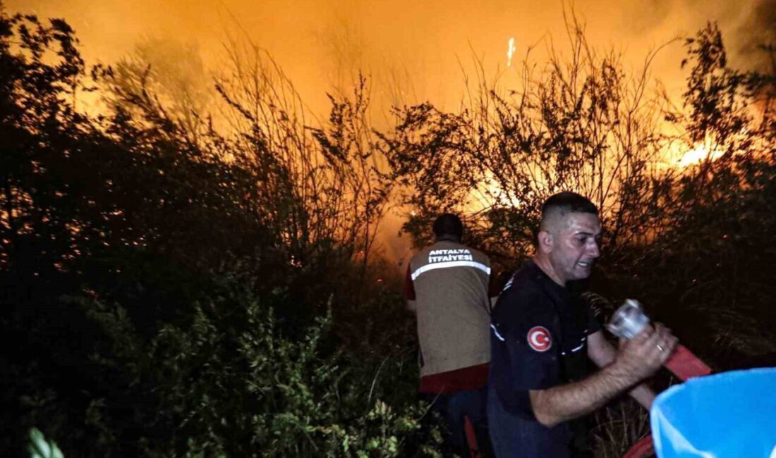 Antalya Büyükşehir Belediyesi İtfaiyesi Aksu, Serik ve Alanya yangınlarına müdahale