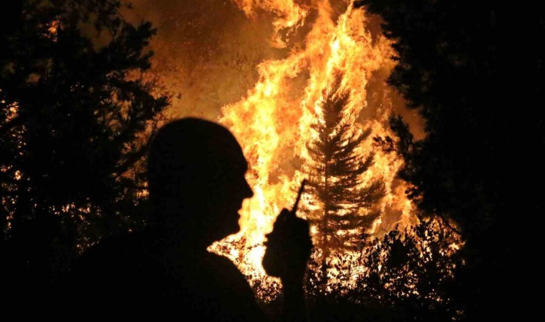 Antalya’nın Aksu ilçesinde ormanlık alanda çıkan yangın, 2 saatlik çalışmanın