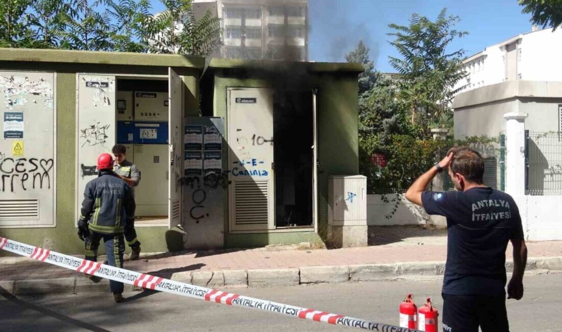 Antalya’da aşırı yüklenme nedeniyle trofada çıkan yangın itfaiye ekiplerince söndürüldü.