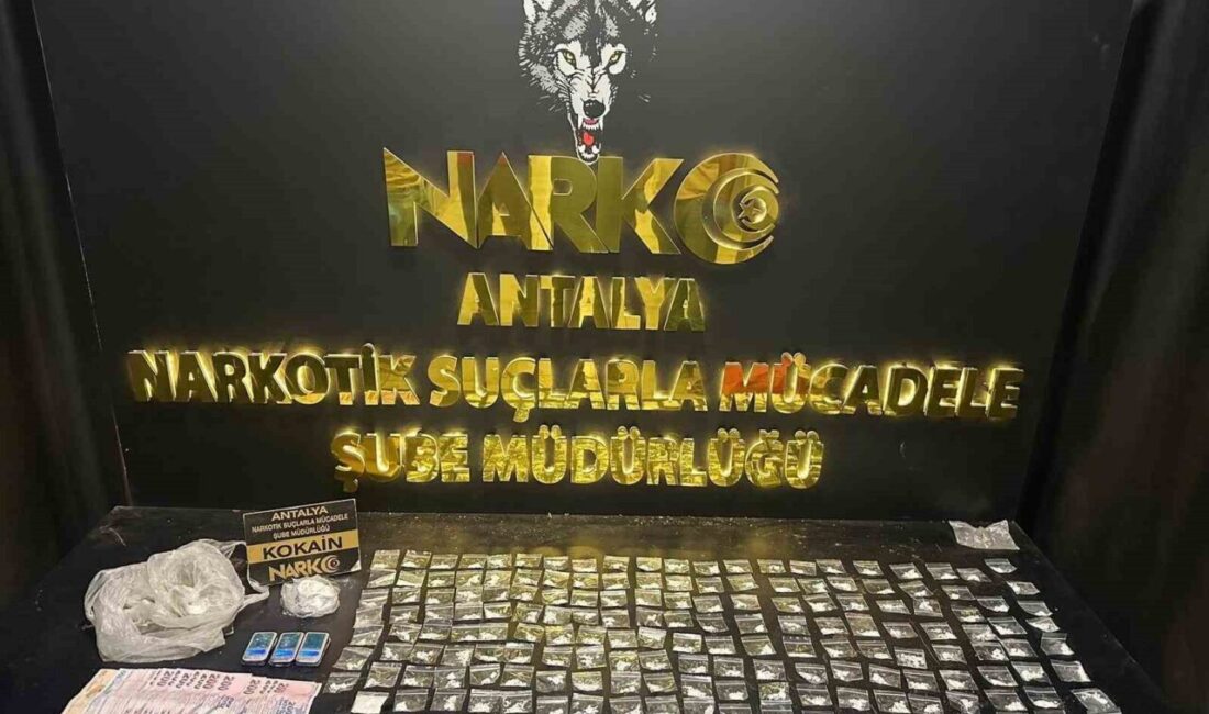 Antalya İl Emniyet Müdürlüğü Narkotik Suçlarla Mücadele Şube Müdürlüğü ekiplerince,