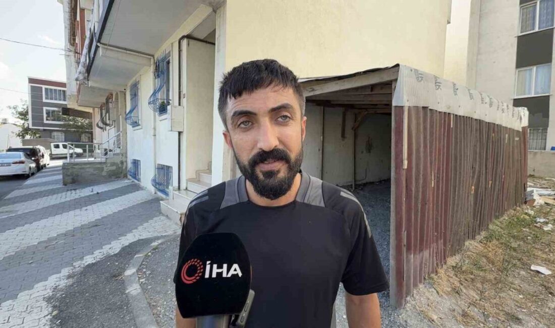 İstanbul’un Arnavutköy ilçesinde iddiaya göre, inşaattan aldığı demirlerle iki bina