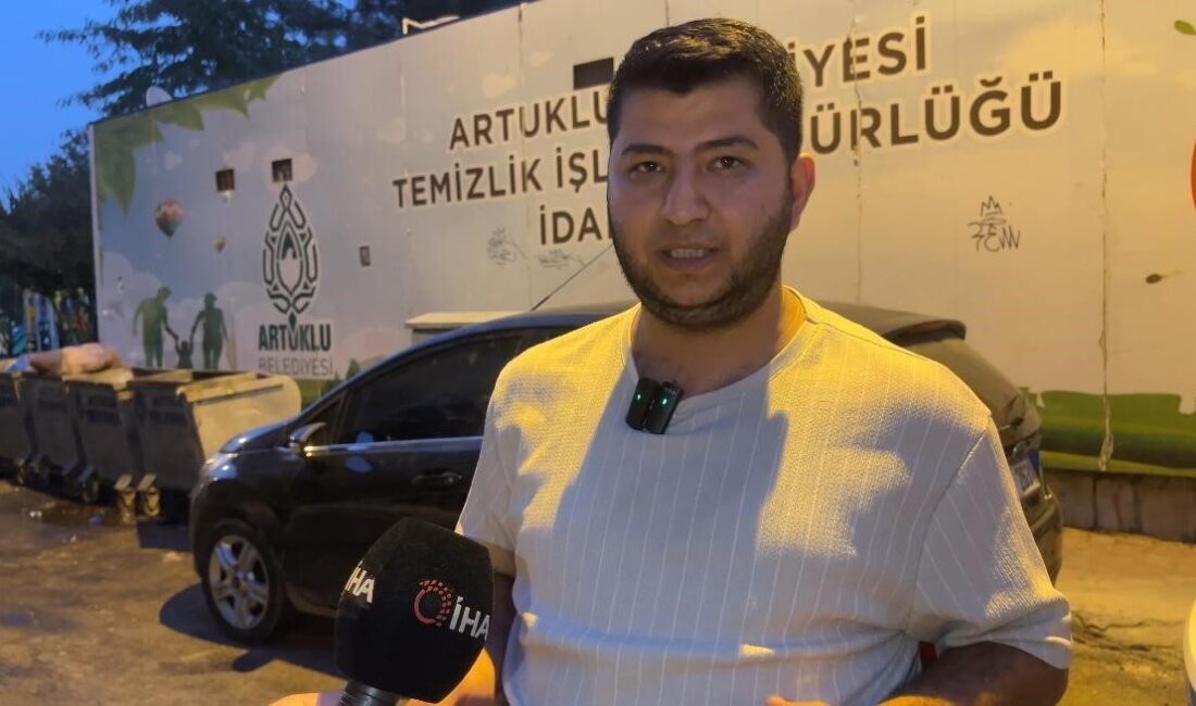 Mardin’in Artuklu İlçe Belediyesi’ne ait çöp konteynerlerinden yayılan kötü koku,