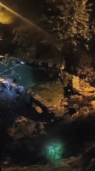 Artvin’in Borçka ilçesinde iki gündür etkili olan sağanak yağışların ardından