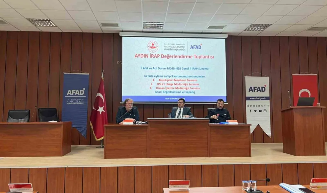 Aydın’da afetlere karşı alınacak önlemler ve risklerin en aza indirilmesi