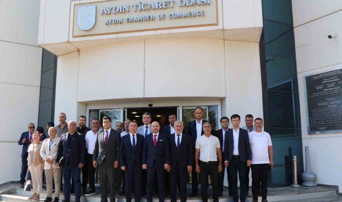 Özbekistan Ankara Büyükelçisi İlkhom Khaydarov ve beraberindeki heyet, Aydın Ticaret