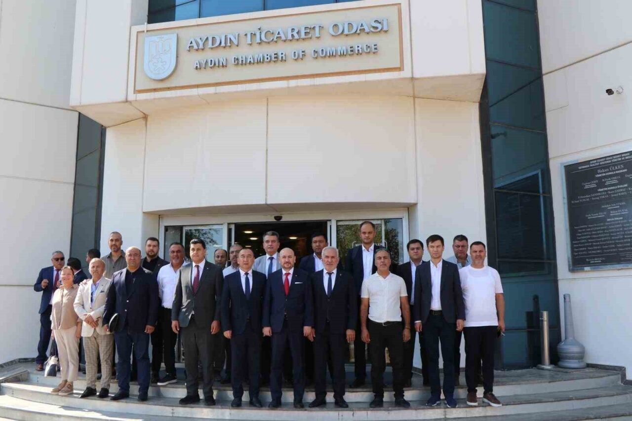 Özbekistan Ankara Büyükelçisi İlkhom Khaydarov ve beraberindeki heyet, Aydın Ticaret