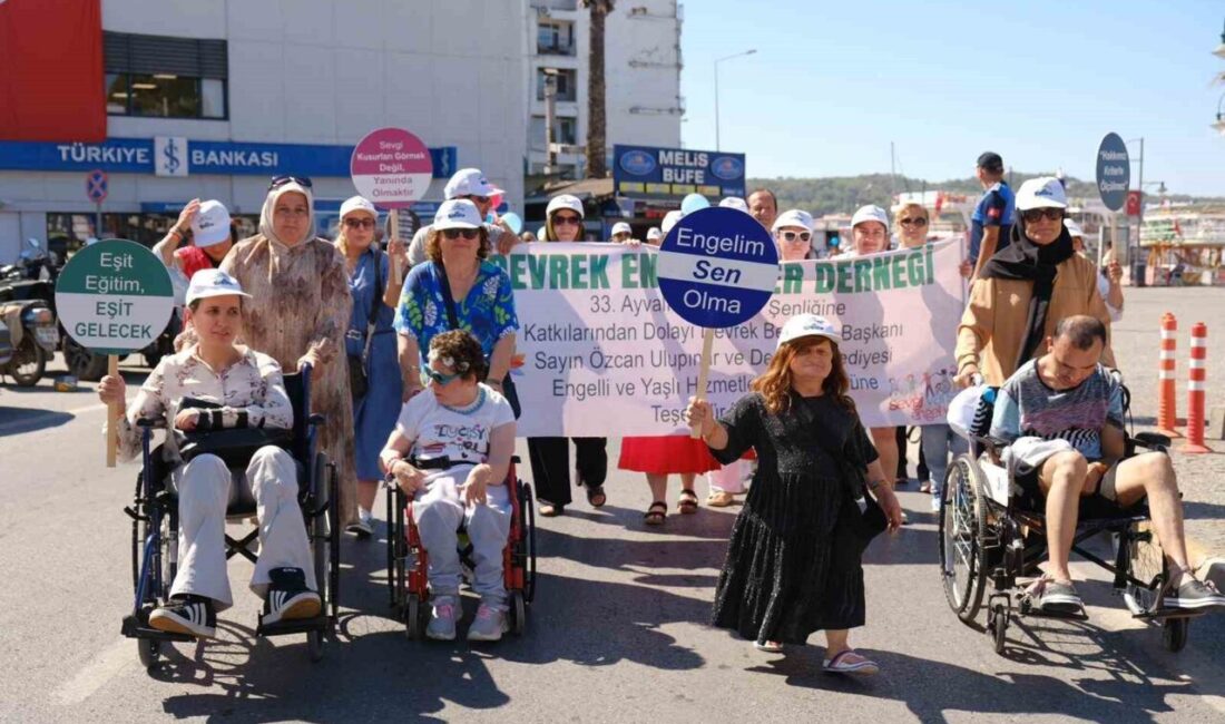 Balıkesir’in Ayvalık ilçesinde Türkiye Sakatlar Konfederasyonu’nca 33’üncü kez düzenlenen “Engelliler