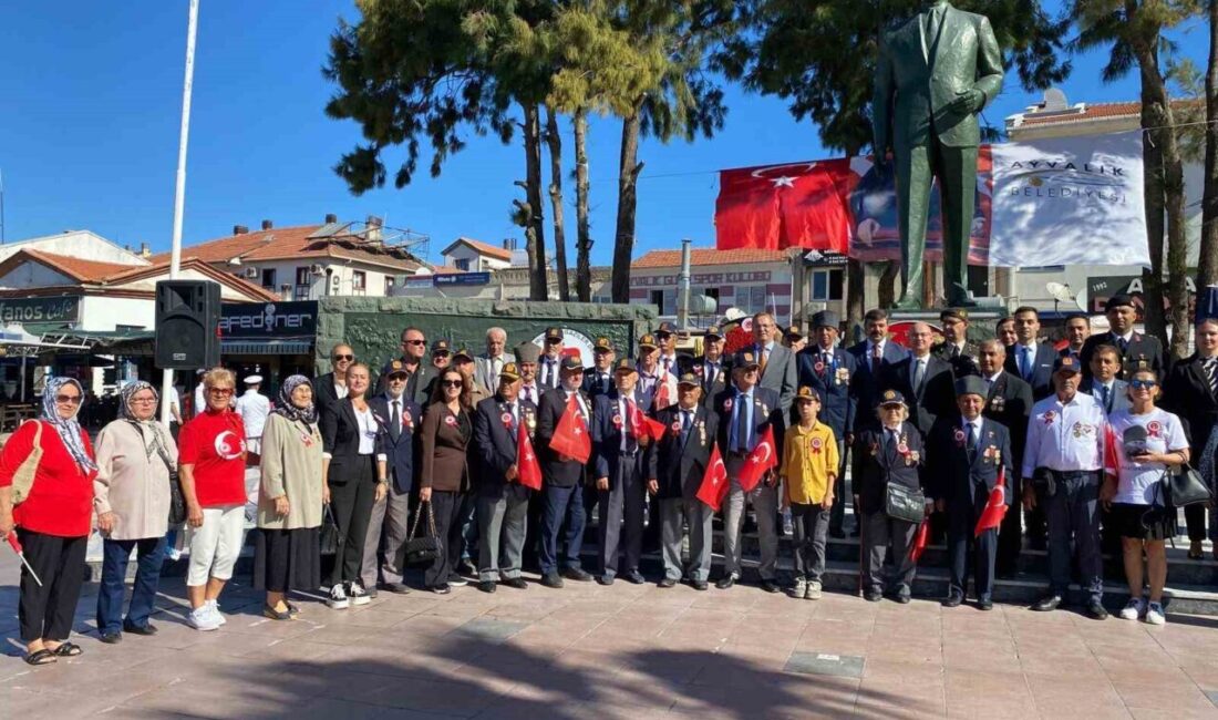 Balıkesir’in Ayvalık ilçesinde; 19 Eylül Gaziler Günü kutlandı. İlçe merkezindeki