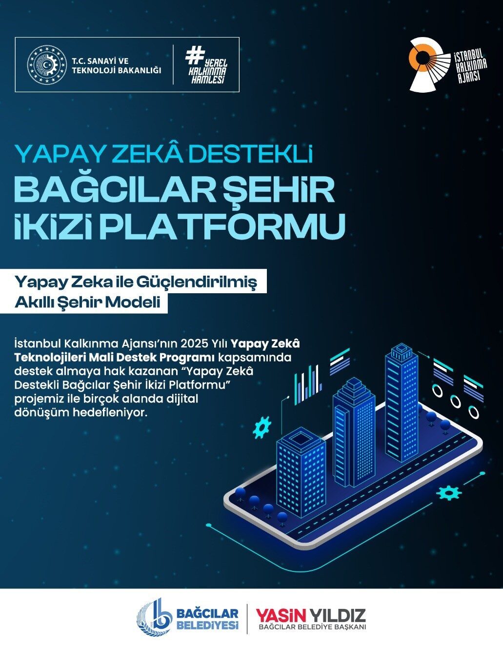 Bağcılar Belediyesi’nin geliştirdiği “3 Boyutlu Dijital Şehir İkizi” projesi, İstanbul