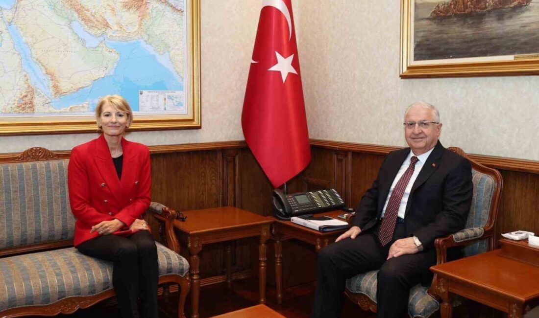 Milli Savunma Bakanı Yaşar Güler, İngiltere’nin Ankara Büyükelçisi Jill Morris’i