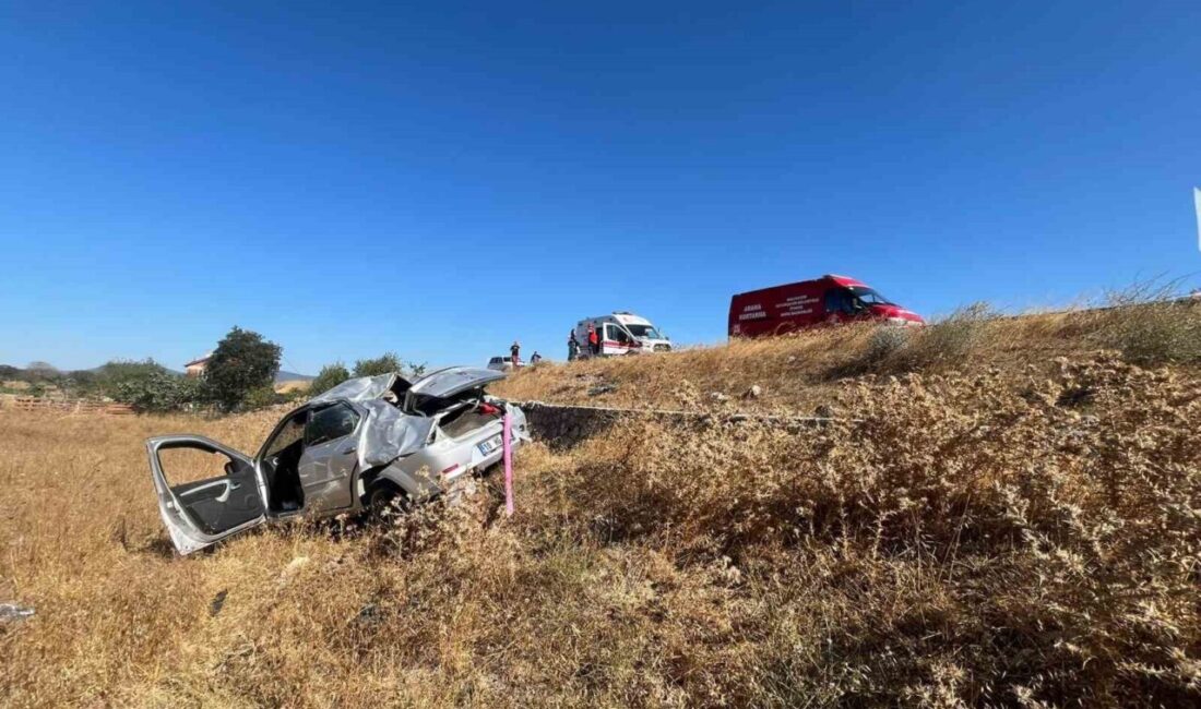 Balıkesir’in İvrindi ilçesinde meydana gelen tek taraflı trafik kazasında yoldan