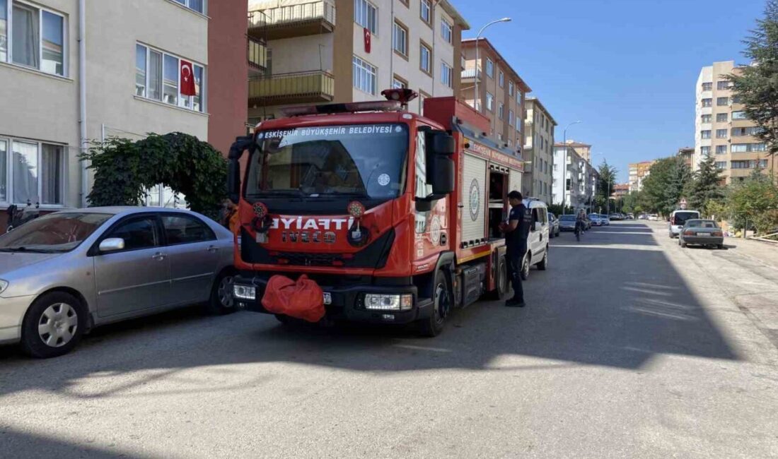 Eskişehir’de vatandaşın balkonda yakmaya çalıştığı esnada aniden alevlenen piknik tüpü