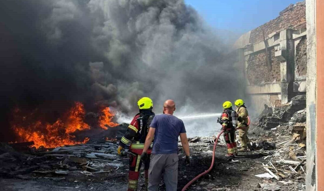 Balıkesir’in Bandırma ilçesi 600 Evler Mahallesi’nde atıl durumdaki bir depoda