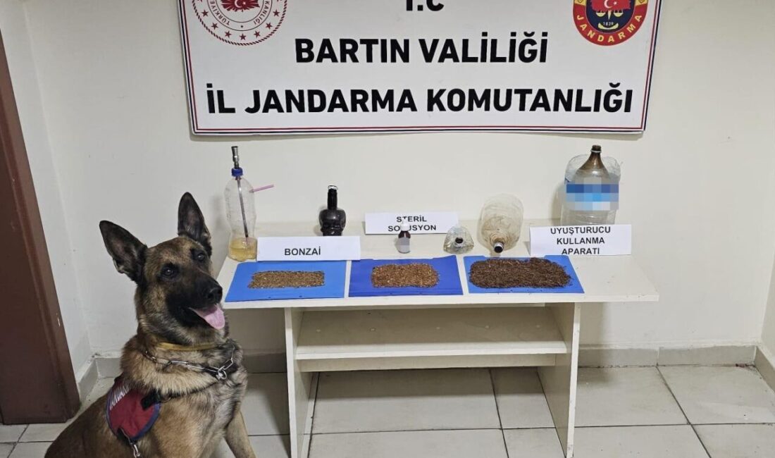 Bartın’da jandarma ekipleri bir eve yaptığı uyuşturucu operasyonunda, bir kişiyi