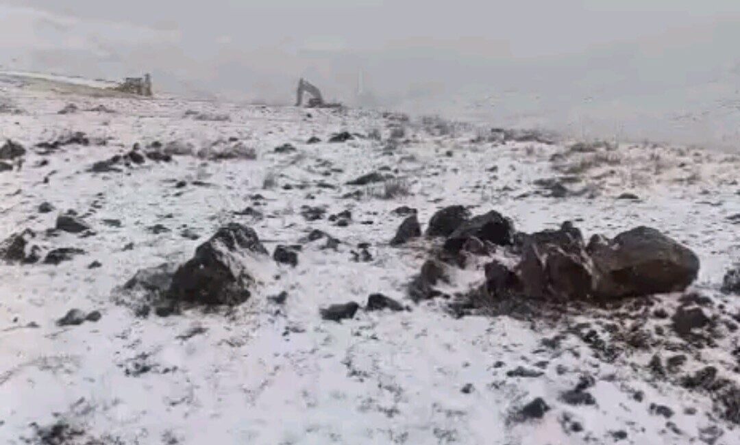Van’ın Başkale ilçesinde yüksek rakımlı yerleşim alanlarına mevsimin ilk karı