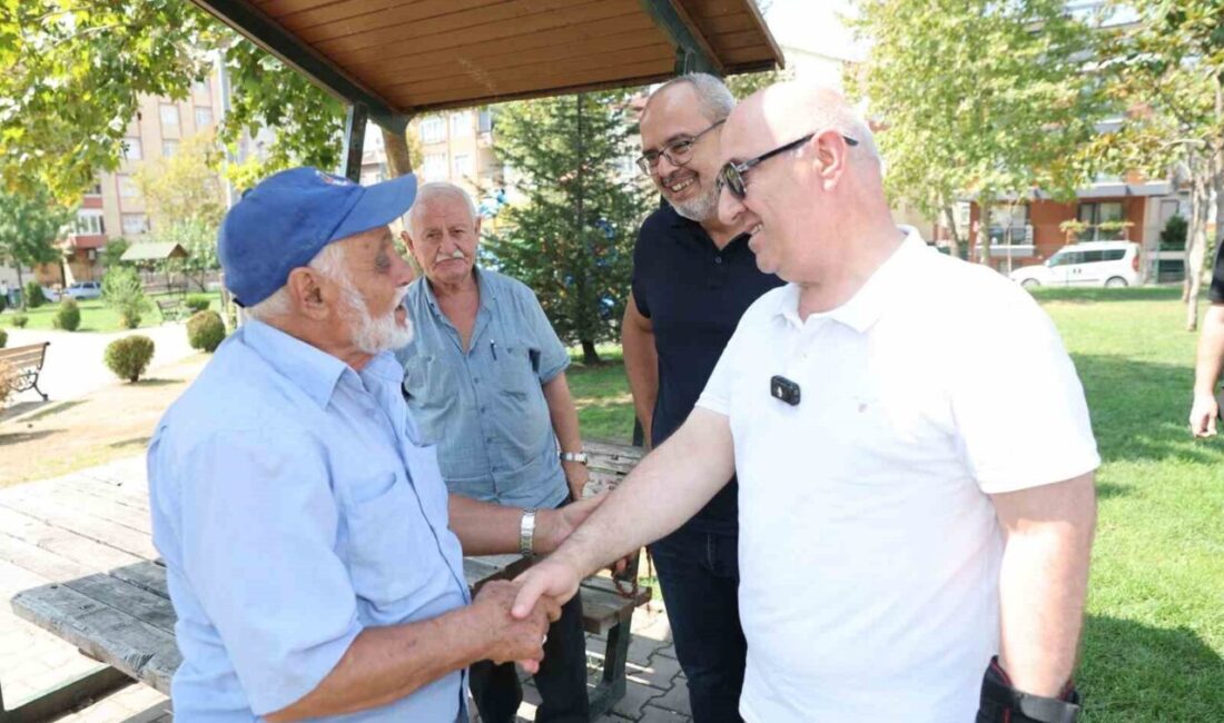 İlçedeki park ve yeşil alanlarda incelemelerde bulunan Darıca Belediye Başkanı