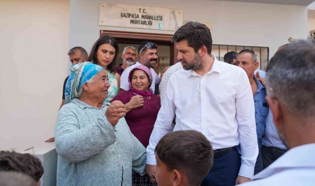 Tarsus Belediye Başkanı Ali Boltaç, Gazipaşa Mahallesi’nde esnaf ve vatandaşlarla