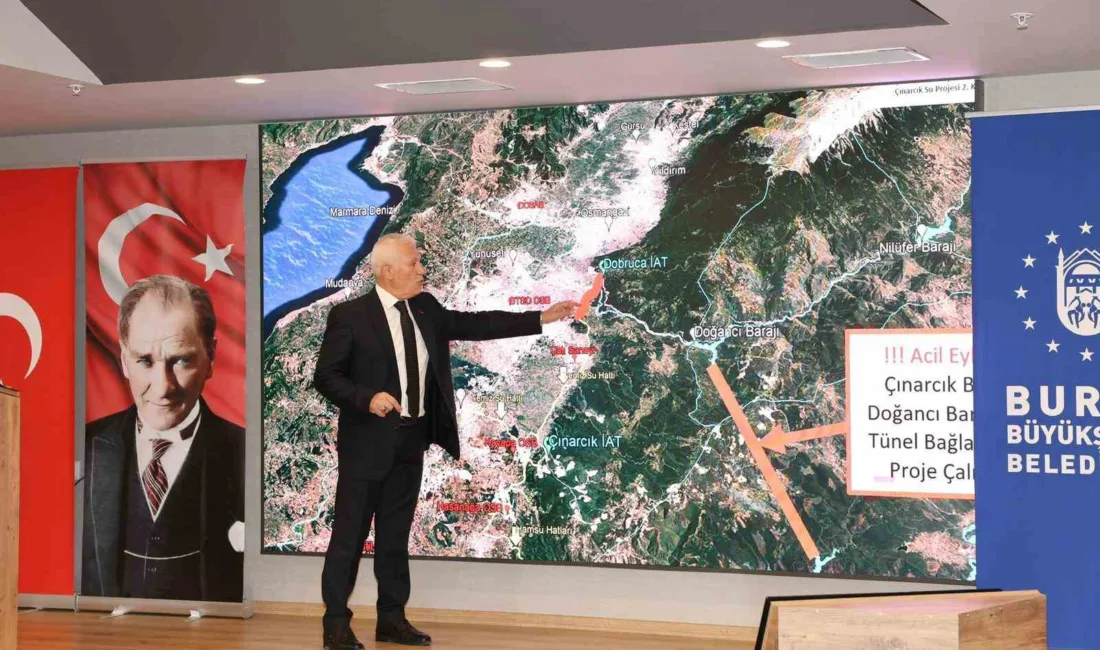 Bursa Büyükşehir Belediye Başkanı Mustafa Bozbey, su seviyesinin Doğancı’da yüzde