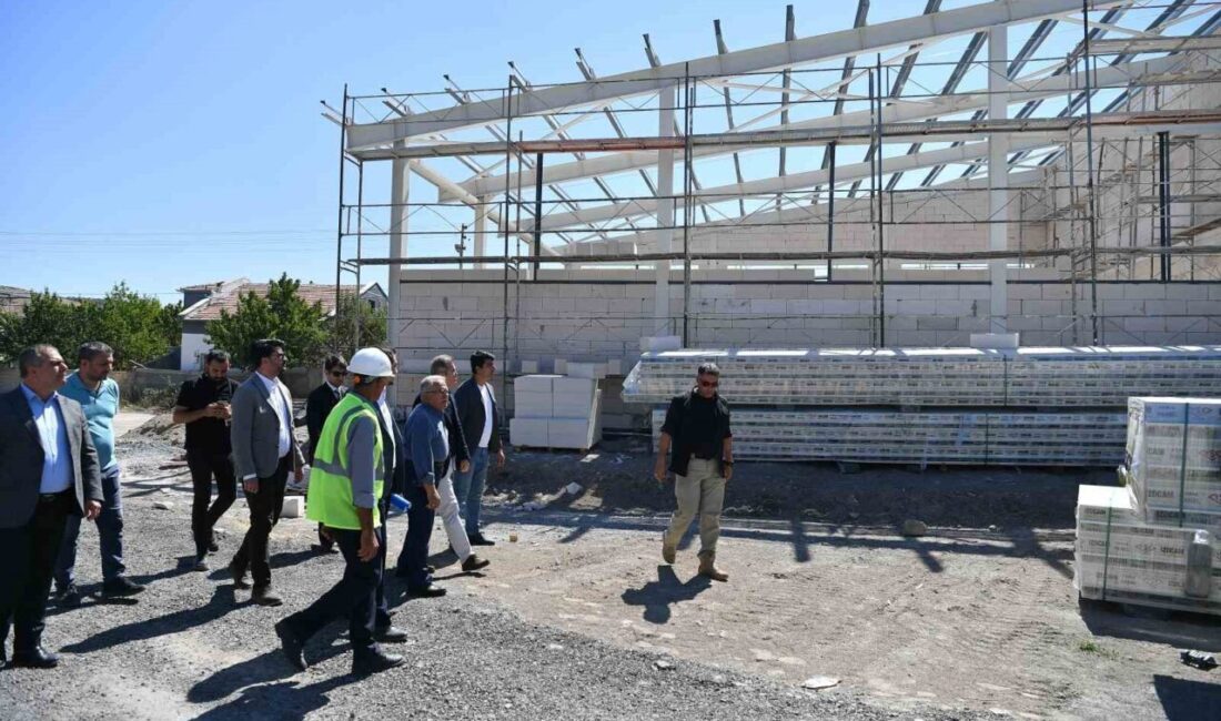 Kayseri Büyükşehir Belediye Başkanı Dr. Memduh Büyükkılıç, Eğribucak’ta yapımı süren