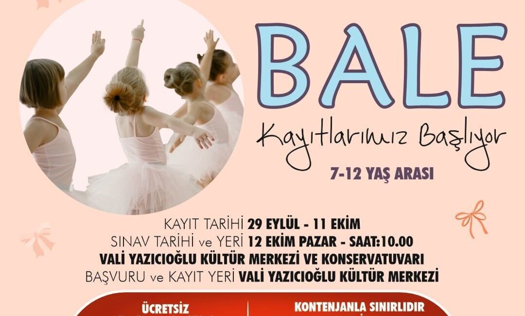 Aydın Büyükşehir Belediyesi Konservatuvarı’nda çocuklara sanat sevgisi aşılayan bale eğitimi,