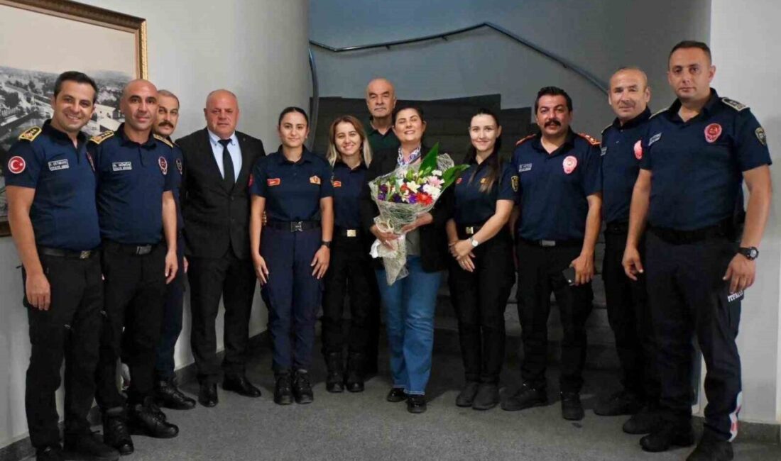 Aydın Büyükşehir Belediye Başkanı Özlem Çerçioğlu, İtfaiye Haftası nedeniyle Büyükşehir