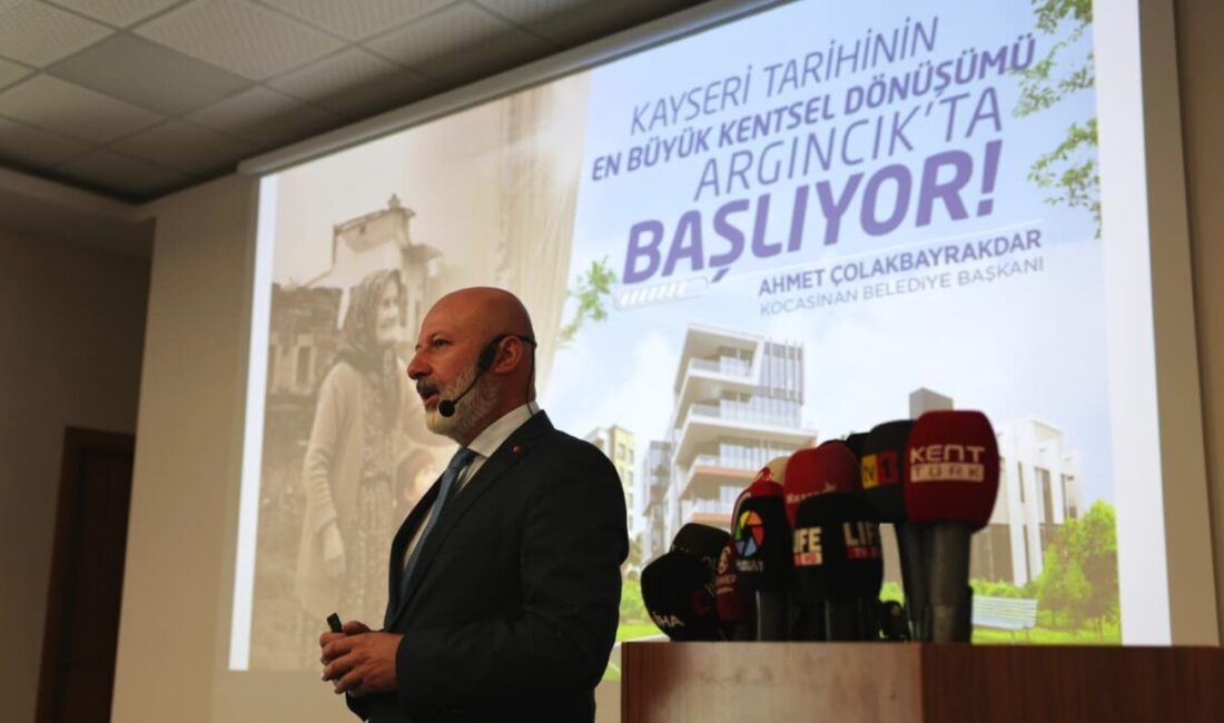 Kocasinan Belediye Başkanı Ahmet Çolakbayrakdar, Kayseri’nin geleceğini şekillendirecek Argıncık Kentsel