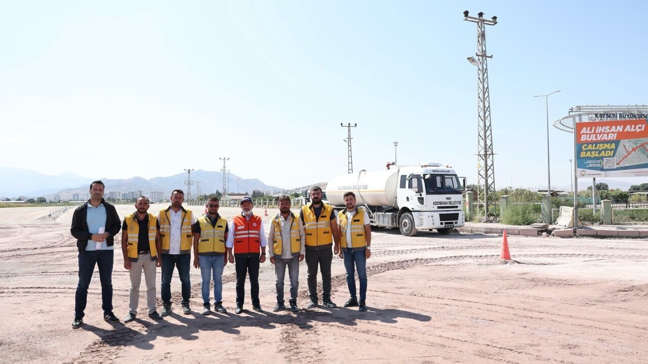 Kayseri’nin ulaşım ağına nefes aldıracak dev bulvar çalışması hız kesmeden