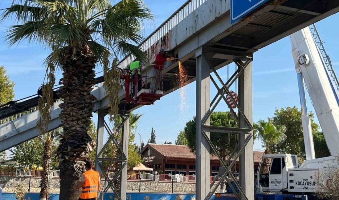 Aydın’ın İncirliova ilçesinde bulunan ve uzun süredir kullanılmayan üst geçit,