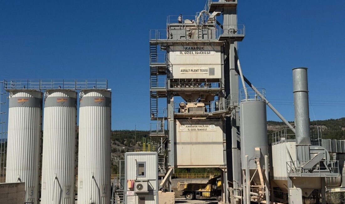 Karabük İl Genel Meclis Başkanı Ahmet Sözen, asfalt plentinde bugüne