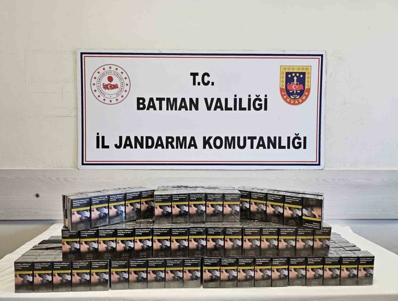 Batman’da 15 araçtan toplam 2 bin 399 paket kaçak sigara