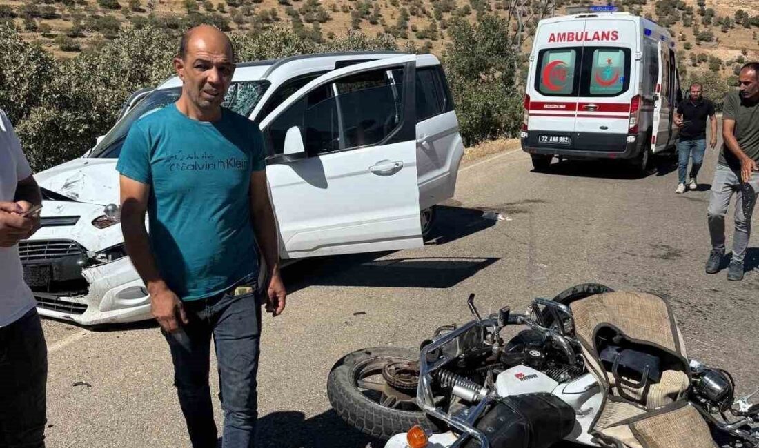 Batman’ın Gercüş ilçesine bağlı Yayladüzü köyü mevkiinde hafif ticari araç