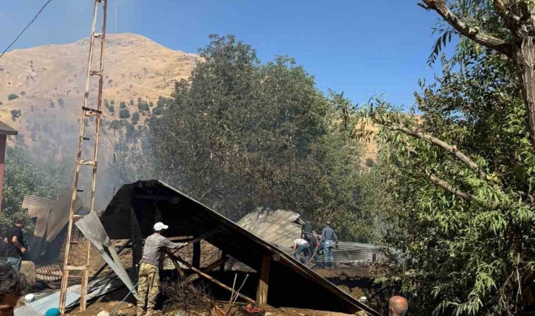 Batman’ın Sason ilçesine bağlı Dağçatı Soğanlı köyünde bir evde çıkan