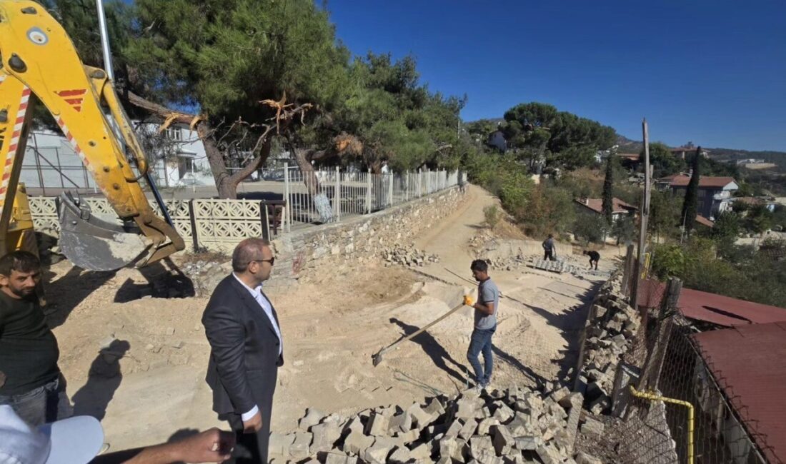 Bilecik’in Bayırköy ilçesinde elektrik hatlarının yer altına alınmasının ardından, bozulan