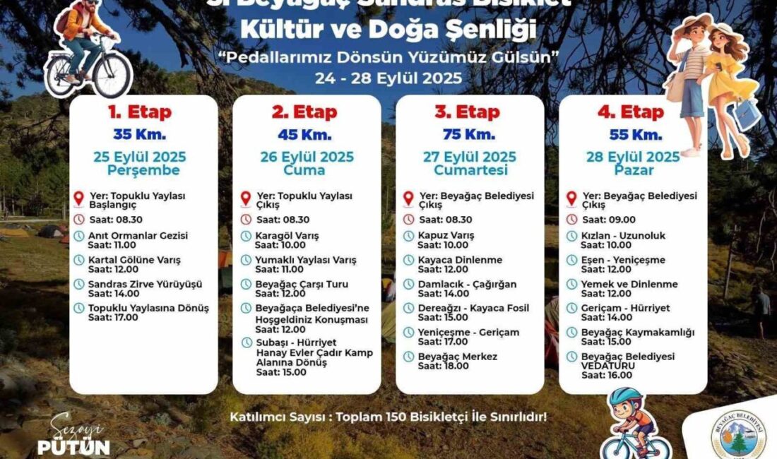 Beyağaç Belediyesi tarafından Sandras Dağının doğal güzelliklerini tanıtmak ve turizme