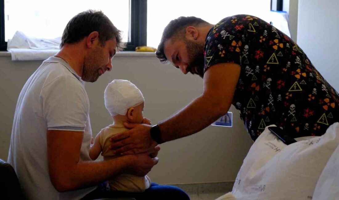 Evinde kafa travması geçiren Çınar bebek, Büyük Anadolu Darıca Hastanesi’nde