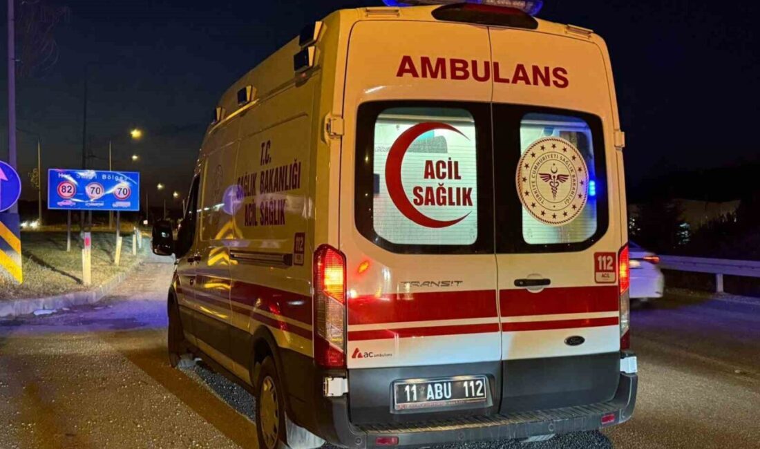 Bilecik’te seyir halindeki tır ile otomobilin çarpışması sonucu meydana gelen