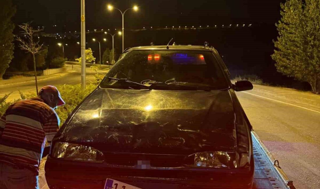 Bilecik’te seyir halindeyken direksiyon hâkimiyetini kaybetmesi üzerine meydana gelen trafik