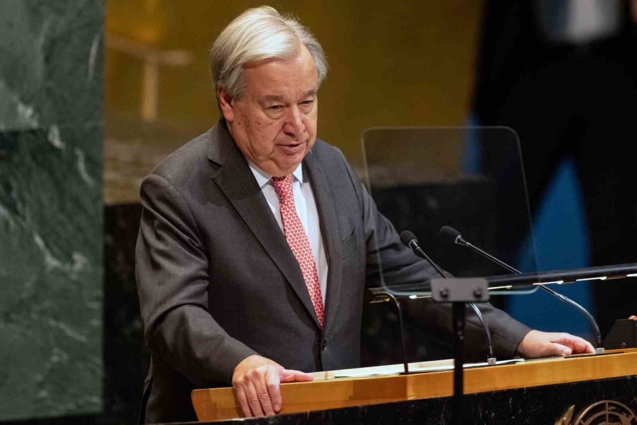 Birleşmiş Milletler (BM) Genel Sekreteri Antonio Guterres, “Filistinliler için devlet