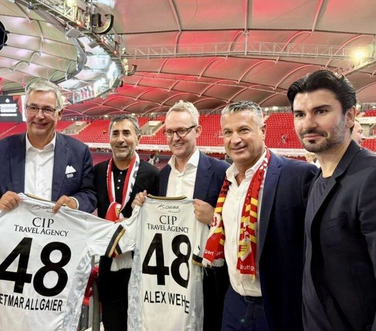 Bodrum FK Asbaşkanı Selahattin Polat, Almanya’nın köklü kulüplerinden Stuttgart’ı ziyaret
